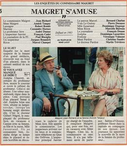 Les enquêtes du commissaire Maigret Maigret s'amuse (1967–1990) watch online HD