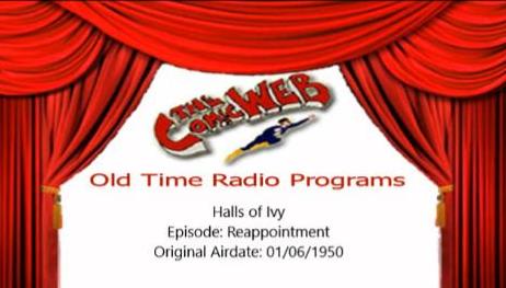 The ComicWeb: Old Time Radio Programs Halls of Ivy: Reappointment (2014– ) watch online HD