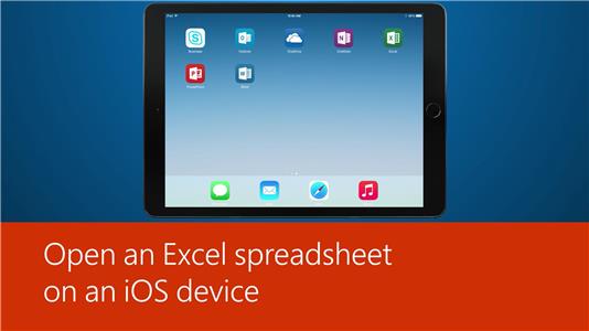Microsoft Support Open an Excel Spreadsheet on IOS (2016) watch online HD