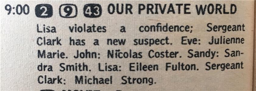 Our Private World Episode #1.36 (1965– ) watch online HD